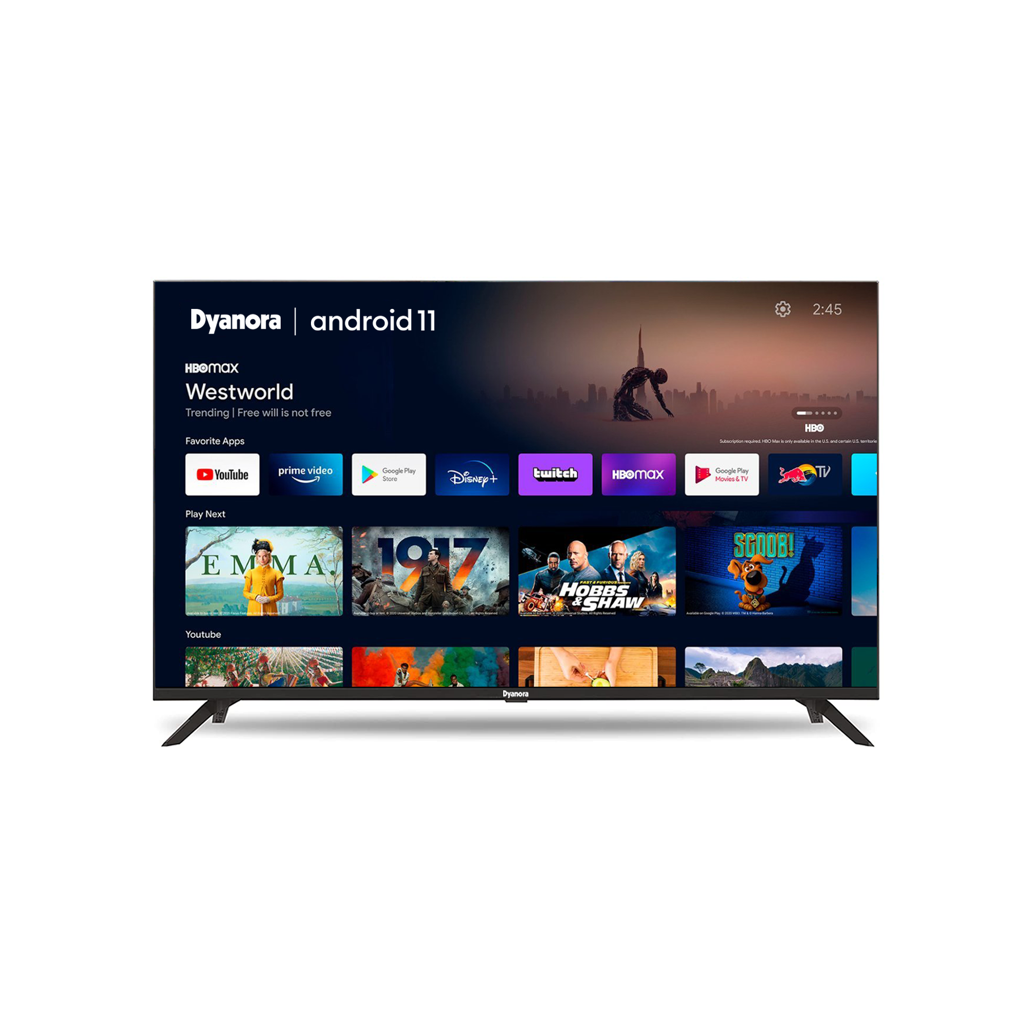 Dyanora Au Series 108 cm (43 inch) Full HD LED with Certified Android ...